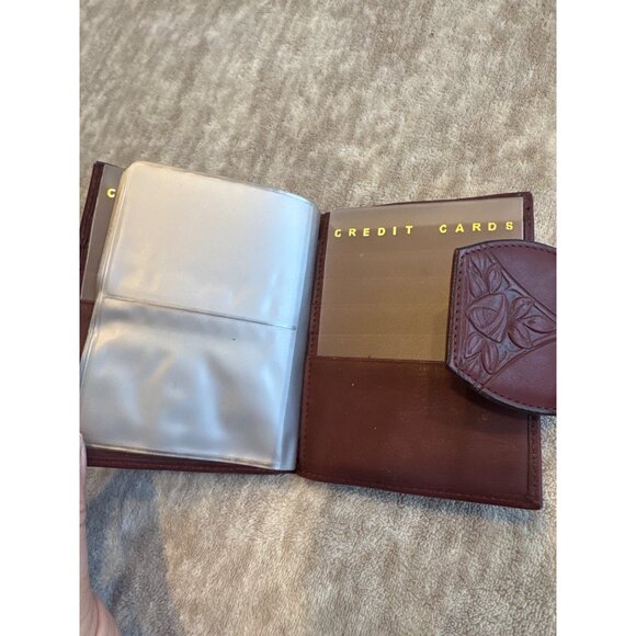 Vintage Rolfs Tooled Leather Chocolate Brown - Picture 10 of 10